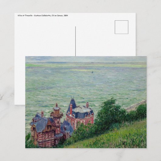 Gustave Caillebotte - Villa's in Trouville Briefkaart (Voorkant / Achterkant)