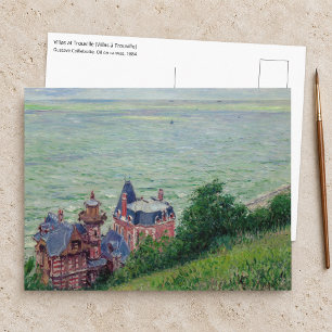 Gustave Caillebotte - Villas in Trouville Briefkaart