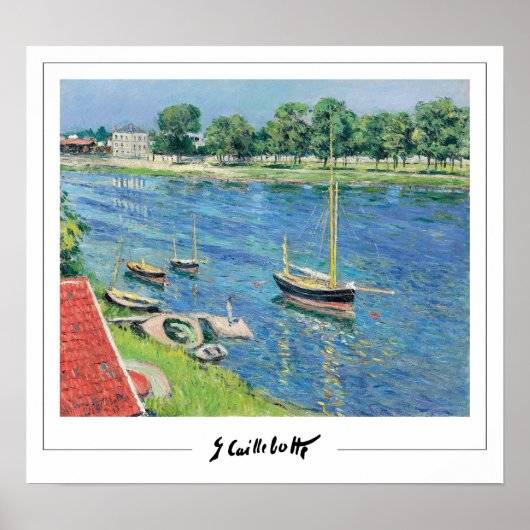 Gustave Caillebotte Zedign Art Poster #113 (Voorkant)