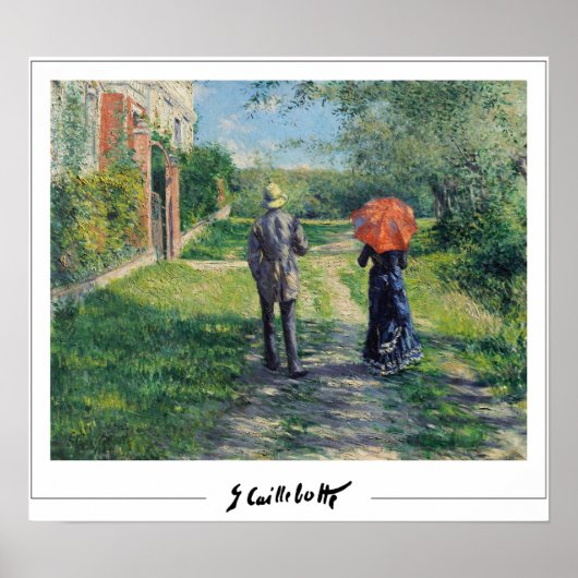 Gustave Caillebotte Zedign Art Poster #14 (Voorkant)