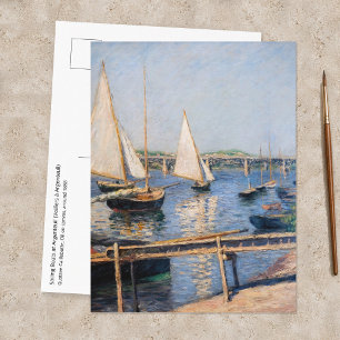 Gustave Caillebotte - Zeilboten bij Argenteuil Briefkaart
