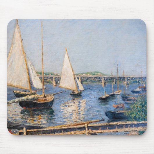 Gustave Caillebotte - Zeilboten bij Argenteuil Muismat (Voorkant)