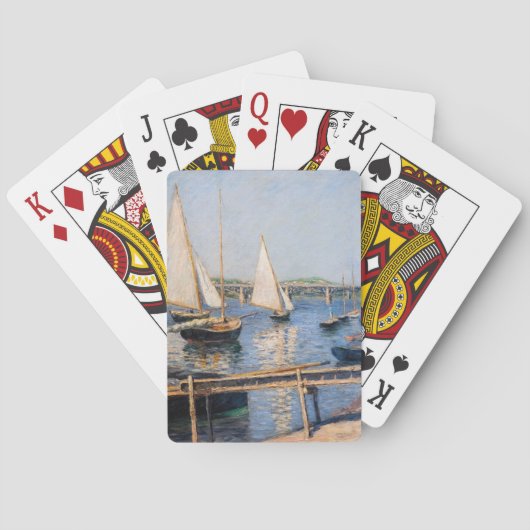 Gustave Caillebotte - Zeilboten bij Argenteuil Pokerkaarten (Achterkant)