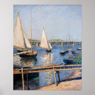 Gustave Caillebotte - Zeilboten bij Argenteuil Poster