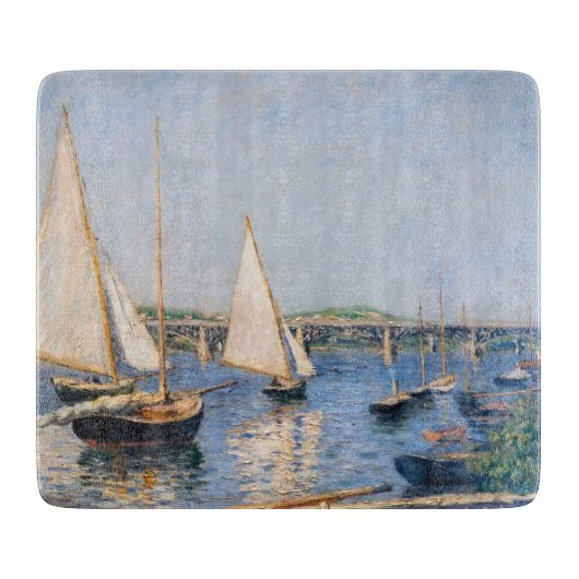 Gustave Caillebotte - Zeilboten bij Argenteuil Snijplank (Voorkant)