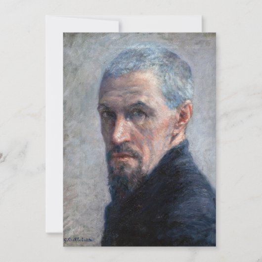 Gustave Caillebotte - Zelfportret Bedankkaart (Voorkant)