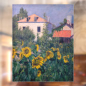 Gustave Caillebotte - Zonnebloemen, tuin Raamsticker (Vel 2)