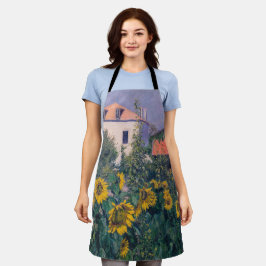 Gustave Caillebotte - Zonnebloemen, tuin Schort