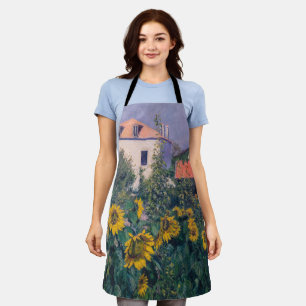 Gustave Caillebotte - Zonnebloemen, tuin Schort