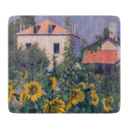 Gustave Caillebotte - Zonnebloemen, tuin Snijplank