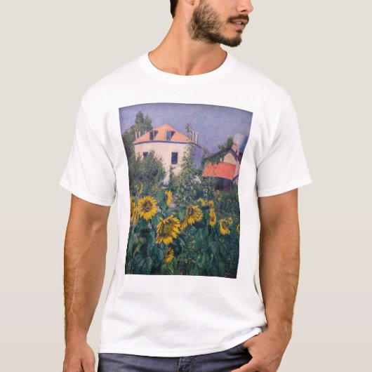 Gustave Caillebotte - Zonnebloemen, tuin T-shirt (Voorkant)