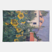 Gustave Caillebotte - Zonnebloemen, tuin Theedoek (Horizontaal)