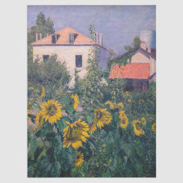 Gustave Caillebotte - Zonnebloemen, tuin Tissuepapier