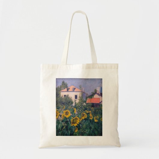 Gustave Caillebotte - Zonnebloemen, Tuin Tote Bag (Voorkant)