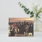 Gustave Courbet - A Burial at Ornans Briefkaart (Staand voorkant)