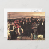 Gustave Courbet - A Burial at Ornans Briefkaart (Voorkant / Achterkant)