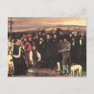 Gustave Courbet - A Burial at Ornans Briefkaart