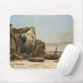 Gustave Courbet - Beach in Normandy Muismat (Met muis)
