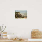 Gustave Courbet - Beach in Normandy Poster (Keuken)