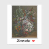 Gustave Courbet - Bouquet of Flowers in a Vase Sticker (Vel)