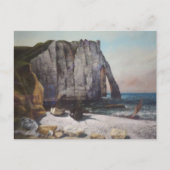  Gustave Courbet Cliff bij Etretat Briefkaart (Voorkant)