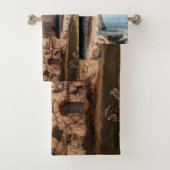 Gustave Courbet - Cliffs at Etretat after Storm Bad Handdoek (Insitu)