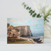 Gustave Courbet - Cliffs at Etretat after Storm Bedankkaart (Staand voorkant)