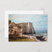 Gustave Courbet - Cliffs at Etretat after Storm Bedankkaart (Voorkant / Achterkant)