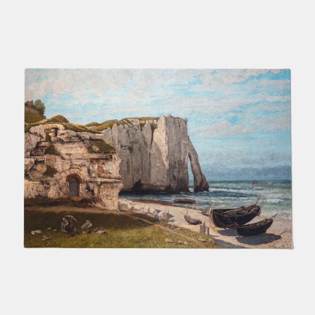 Gustave Courbet - Cliffs at Etretat after Storm Deurmat (Voorkant)
