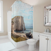 Gustave Courbet - Cliffs at Etretat after Storm Douchegordijn (In situ)