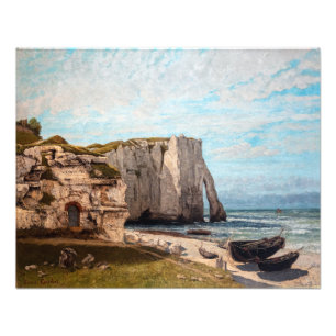 Gustave Courbet - Cliffs at Etretat after Storm Foto Afdruk