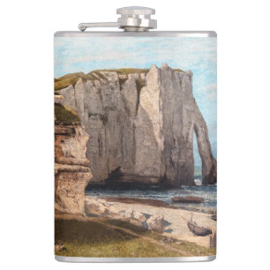 Gustave Courbet - Cliffs at Etretat after Storm Heupfles