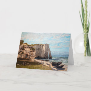 Gustave Courbet - Cliffs at Etretat after Storm Kaart