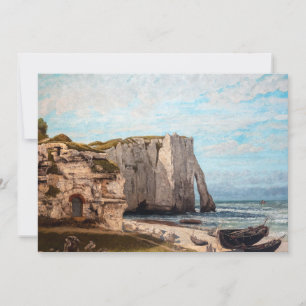 Gustave Courbet - Cliffs at Etretat after Storm Kaart