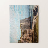 Gustave Courbet - Cliffs at Etretat after Storm Legpuzzel (Verticaal)