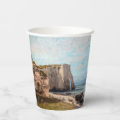 Gustave Courbet - Cliffs at Etretat after Storm Papieren Bekers (Achterkant)