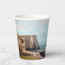 Gustave Courbet - Cliffs at Etretat after Storm Papieren Bekers