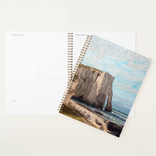 Gustave Courbet - Cliffs at Etretat after Storm Planner (Display)