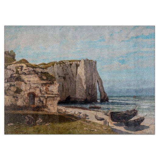 Gustave Courbet - Cliffs at Etretat after Storm Snijplank (Voorkant)