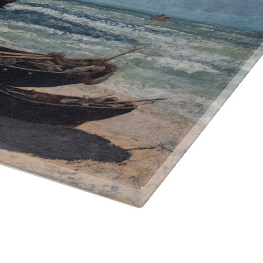 Gustave Courbet - Cliffs at Etretat after Storm Snijplank (Hoek)