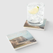 Gustave Courbet - Cliffs at Etretat after Storm Stenen Onderzetter (Zijkant)