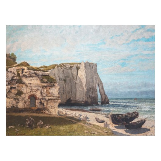 Gustave Courbet - Cliffs at Etretat after Storm Tafelkleed (Voorkant (Horizontaal))