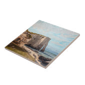 Gustave Courbet - Cliffs at Etretat after Storm Tegeltje (Zijkant)