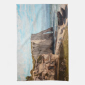 Gustave Courbet - Cliffs at Etretat after Storm Theedoek (Verticaal)