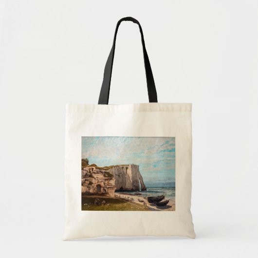 Gustave Courbet - Cliffs at Etretat after Storm Tote Bag (Voorkant)