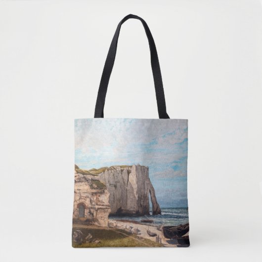 Gustave Courbet - Cliffs at Etretat after Storm Tote Bag (Voorkant)
