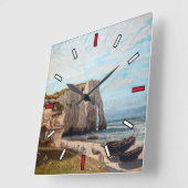 Gustave Courbet - Cliffs at Etretat after storm Vierkante Klok (Hoek)