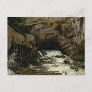 Gustave Courbet - de bron van het Loue Briefkaart