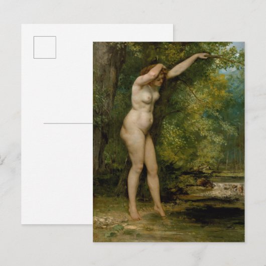Gustave Courbet | De jonge bather Briefkaart (Voorkant / Achterkant)