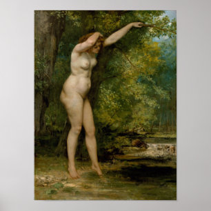 Gustave Courbet De jonge bather Poster